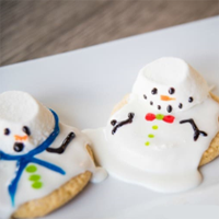 Biscoitos de boneco de neve derretidos - Um pouco simples - Receita favorita da Sra. Claus